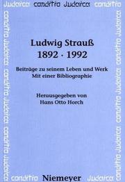 Ludwig Strauss, 1892-1992 by Hans Otto Horch