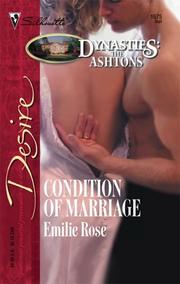 Cover of: Condition Of Marriage (Silhouette Desire)