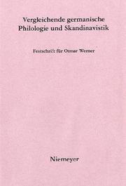 Cover of: Vergleichende germanische Philologie und Skandinavistik: Festschrift für Otmar Werner