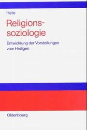 Cover of: Religionssoziologie: Entwicklung der Vorstellungen vom Heiligen