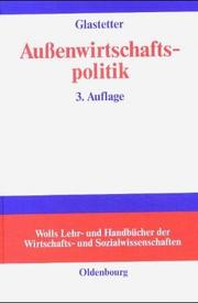 Cover of: Außenwirtschaftspolitik.