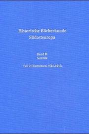 Cover of: Historische Bücherkunde Südosteuropa