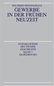 Cover of: Gewerbe in der frühen Neuzeit by Wilfried Reininghaus