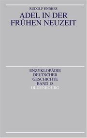 Cover of: Adel in der frühen Neuzeit by Rudolf Endres