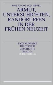 Cover of: Armut, Unterschichten, Randgruppen in der frühen Neuzeit