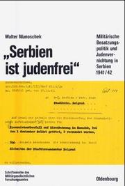 Cover of: "Serbien ist judenfrei" by Walter Manoschek