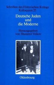 Cover of: Deutsche Juden und die Moderne
