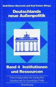 Cover of: Deutschlands neue Aussenpolitik