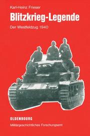Cover of: Blitzkrieg-Legende: der Westfeldzug 1940