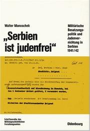Cover of: ' Serbien ist judenfrei'.