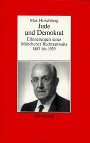 Jude und Demokrat by Max Hirschberg