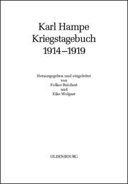 Cover of: Kriegstagebuch 1914-1919 by Karl Hampe