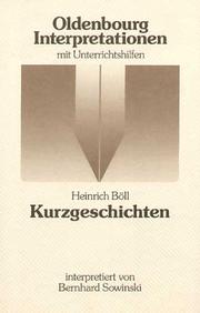 Cover of: Heinrich Böll, Kurzgeschichten by Bernhard Sowinski