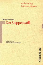 Cover of: Hermann Hesse, Der Steppenwolf by Helga Esselborn-Krumbiegel