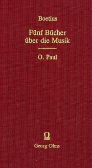 Cover of: Fünf Bücher über die Musik