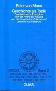 Cover of: Geschichte als Topik by Peter von Moos