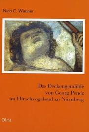 Cover of: Das Deckengemälde von Georg Pencz im Hirschvogelsaal zu Nürnberg