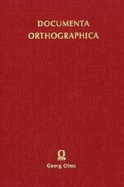 Cover of: Die orthographischen Schriften von Daniel Sanders