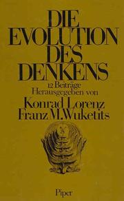 Cover of: Die Evolution des Denkens