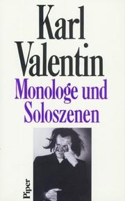 Cover of: Monologe und Soloszenen by Karl Valentin