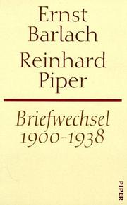 Briefwechsel, 1900-1938 by Ernst Barlach