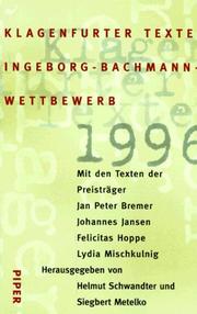 Cover of: Klagenfurter Texte: Ingeborg-Bachmann-Wettbewerb 1996