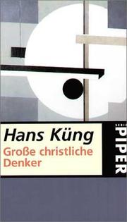 Cover of: Große christliche Denker.