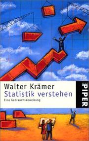 Cover of: Statistik verstehen. Eine Gebrauchsanweisung. by Walter Krämer, Walter Krämer