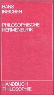 Cover of: Philosophische Hermeneutik