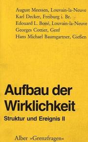 Cover of: Aufbau der Wirklichkeit
