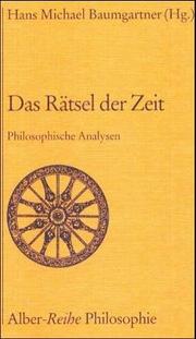 Cover of: Das Rätsel der Zeit: philosophische Analysen