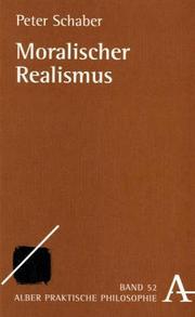 Cover of: Moralischer Realismus by Peter Schaber