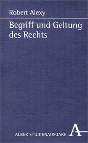 Cover of: Begriff und Geltung des Rechts.