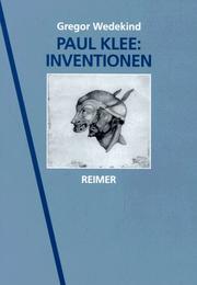 Cover of: Paul Klee: Inventionen