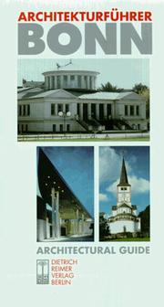 Cover of: Architekturführer Bonn =: Architectural guide to Bonn