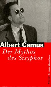 Cover of: Der Mythos von Sisyphos. Ein Versuch über das Absurde. by Albert Camus