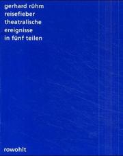 Cover of: Reisefieber by Gerhard Rühm