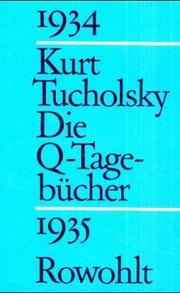 Cover of: Die Q-Tagebücher, 1934-1935