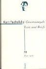 Cover of: Gesamtausgabe by Kurt Tucholsky