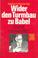 Cover of: Wider den Turmbau zu Babel