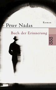 Cover of: Buch der Erinnerung. Roman.