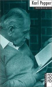 Cover of: Karl Popper by Manfred Geier