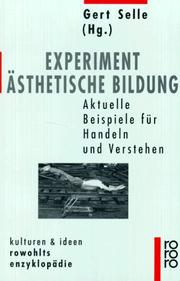 Cover of: Experiment ästhetische Bildung: aktuelle Beispiele für Handeln und Verstehen