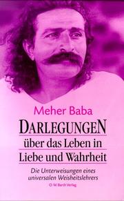 Cover of: Darlegungen von Meher Baba by Stephan Schumacher