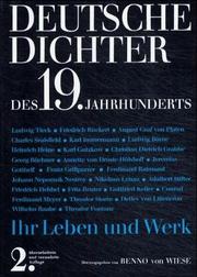 Cover of: Deutsche Dichter des 19. Jahrhunderts: ihr Leben u. Werk