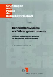 Cover of: Kennzahlensysteme als Führungsinstrumente.