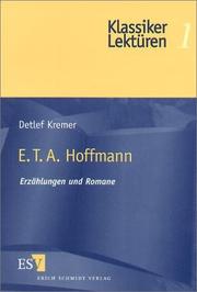 Cover of: E.T.A. Hoffmann: Erzählungen und Romane
