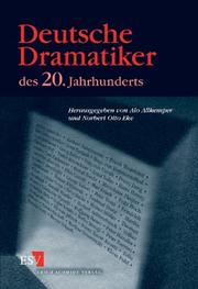 Cover of: Deutsche Dramatiker des 20. Jahrhunderts