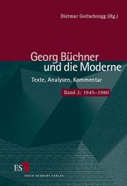 Cover of: Georg Buchner Und Die Moderne | Dietmar Goltschnigg
