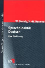 Cover of: Sprachdididaktik Deutsch. Eine Einführung.